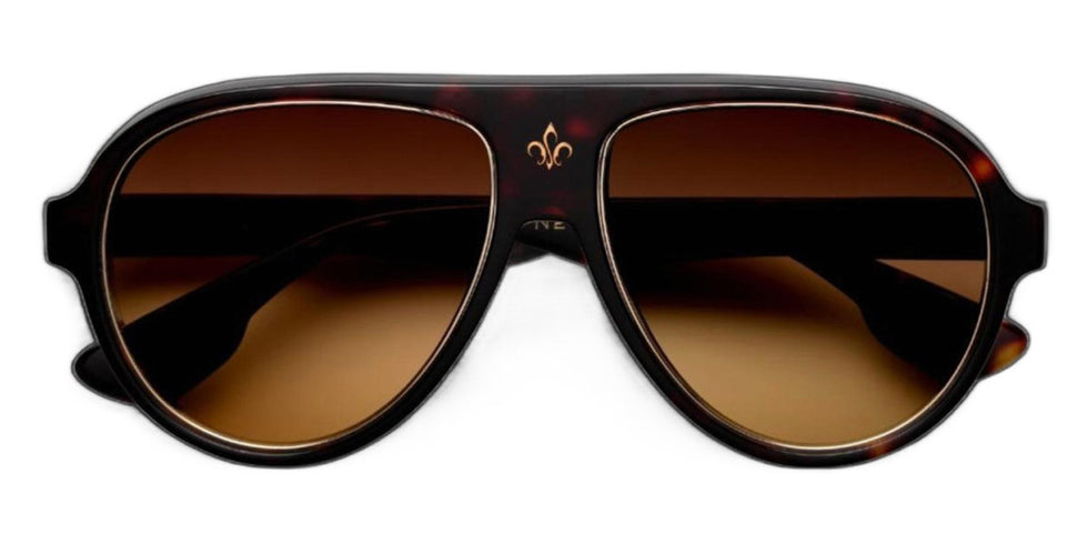 Philippe V® No4.1 PHI No4.1 Tort Frame Brown Gradient Lens 58 - Tort Frame - Brown Gradient Lens Sunglasses