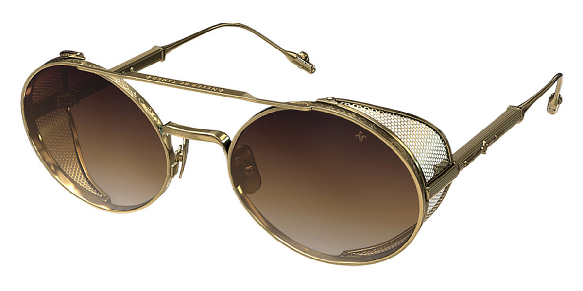 Philippe V® No5.2 PHI No5.2 Gold Frame Brown Gradient Lens 55 - Gold Frame - Brown Gradient Lens Sunglasses