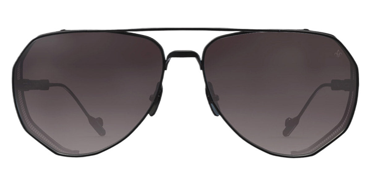 Philippe V® No7.2 PHI No7.2 Black Matt Frame Grey Flashed Gradient Lens 61 - Black Matt Frame - Grey Flashed Gradient Lens Sunglasses