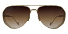 Philippe V® No7.2 PHI No7.2 Gold Frame Brown Gradient Lens 61 - Gold Frame - Brown Gradient Lens Sunglasses