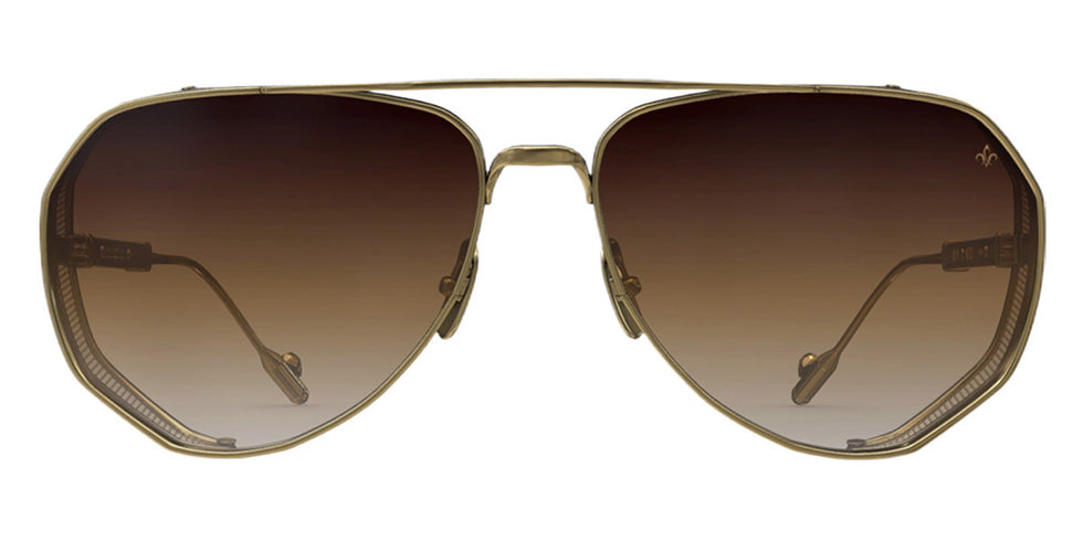 Philippe V® No7.2 PHI No7.2 Gold Frame Brown Gradient Lens 61 - Gold Frame - Brown Gradient Lens Sunglasses