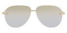 Dior® NEODIOR A1U CD NEODIOR A1U B0H4 61 - B0H4 Shiny Light Nickeltin / Smoke Mirror Sunglasses
