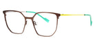 Lafont® Oblique LAF OBLIQUE 5537 52 - Brown Eyeglasses