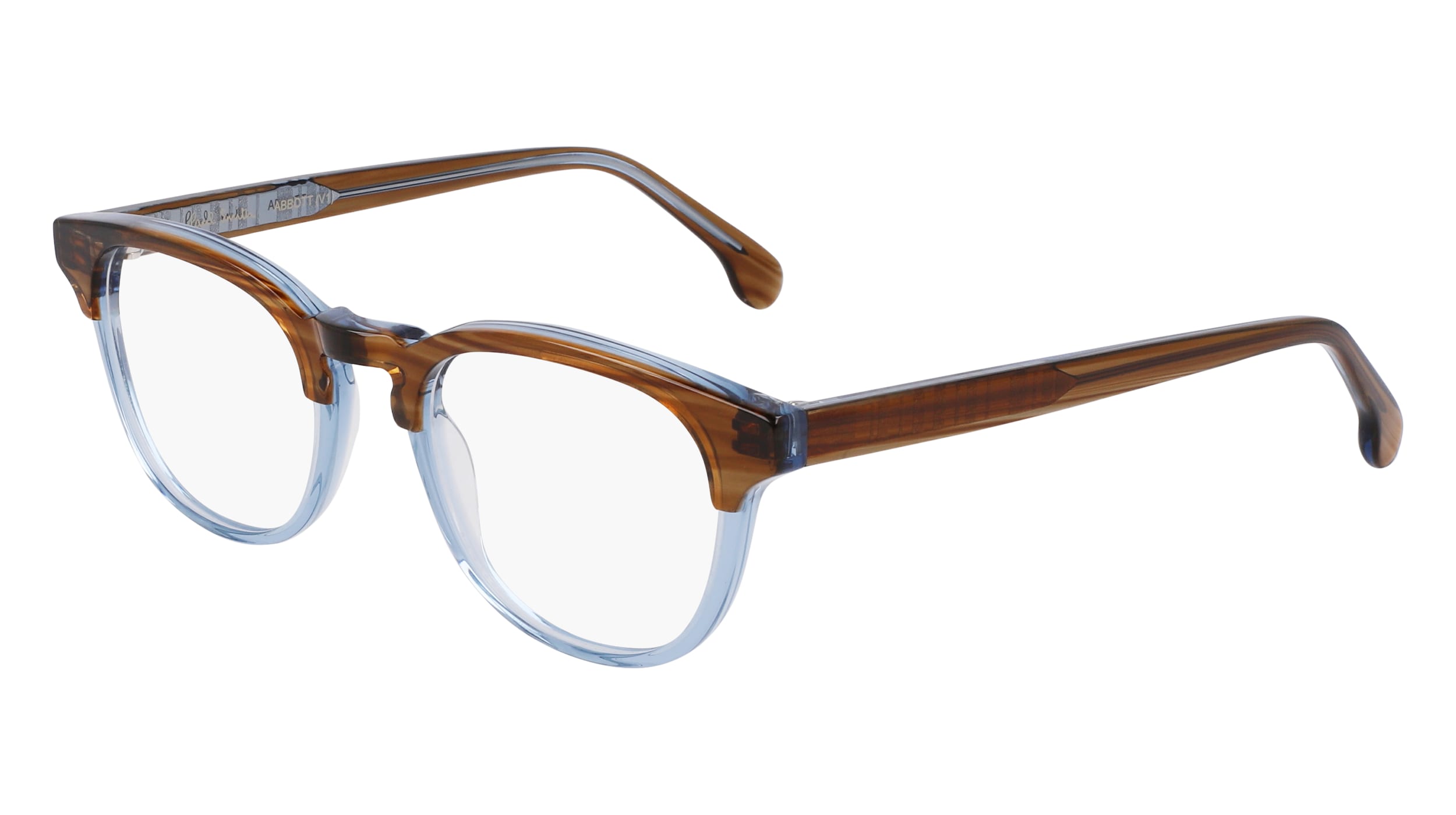 Paul Smith® Abbott V1 PSM PSOP001V1 007 48 - 007 Multistripe Brown Eyeglasses