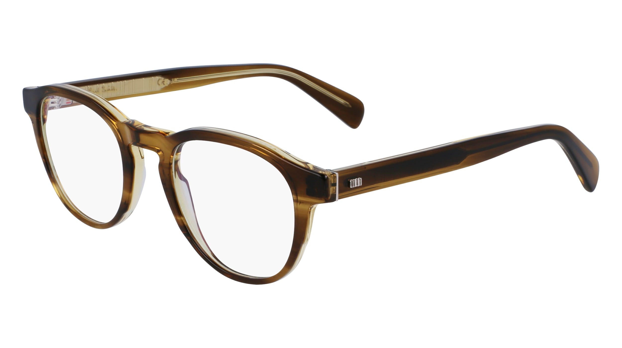 Paul Smith® Hartley PSM PSOP102 318 49 - 318 Striped Khaki Eyeglasses
