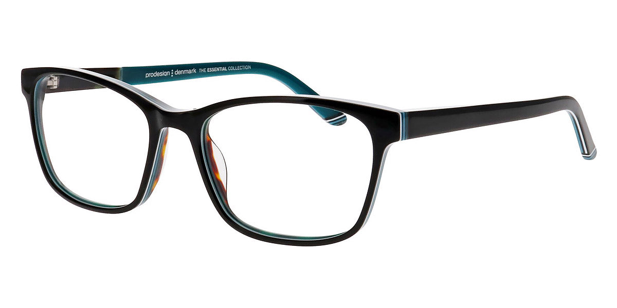 ProDesign Denmark® STRATA 1 PDD STRATA 1 6032 54 - Black Dark Shiny Eyeglasses