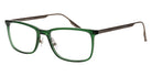 ProDesign Denmark® SWEEP 2 PDD SWEEP 2 9522 57 - Green Medium Shiny Eyeglasses