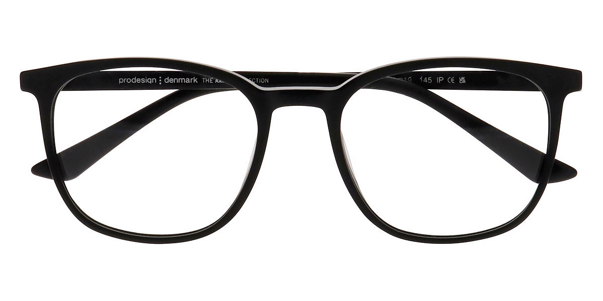 Lunettes De Vue Prodesign Denmark 6613 - Rondes Noir Mat Double Pont - Taille 51 - Neuf