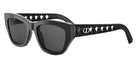 Dior® VERYDIOR S2I CD VERYDIOR S2I 10B0 53 - 10B0 Shiny Black / Blue Sunglasses