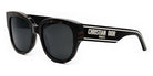 Dior® Wildior BU - 29P0 Shiny Dark Havana / Grey Polarized Sunglasses