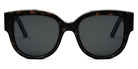 Dior® Wildior BU - 29P0 Shiny Dark Havana / Grey Polarized Sunglasses