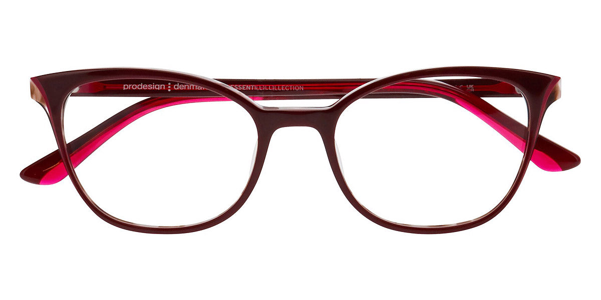 NWOT Rxable Prodesign Denmark Recess 1 Burgundy Gold Eyeglass Frames Prodesign denmark Red Eyeglass Frames for sale | eBay main image 3