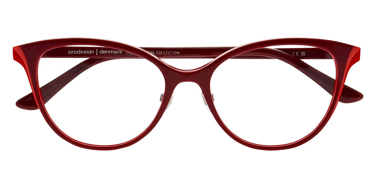 ProDesign Denmark® WING 2 PDD WING 2 4022 55 - Red Medium Shiny Eyeglasses