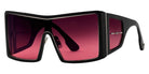Philippe V® WNo19 PHI WNo19 Black Frame Rose Gradient Lens 133 - Black Frame - Rose Gradient Lens Sunglasses