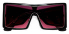 Philippe V® WNo19 PHI WNo19 Black Frame Rose Gradient Lens 133 - Black Frame - Rose Gradient Lens Sunglasses