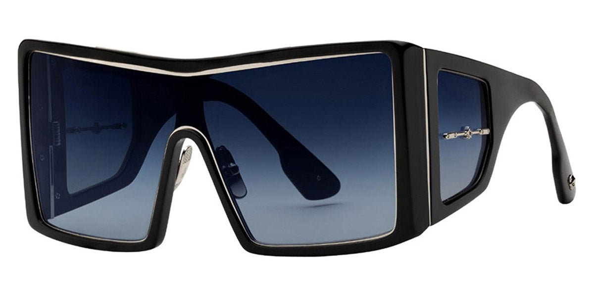 Philippe V® WNo19 PHI WNo19 Black Frame Blue Gradient Lens 133 - Black Frame - Blue Gradient Lens Sunglasses