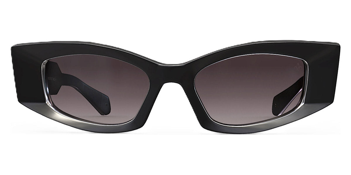 Philippe V® WNo20 PHI WNo20 Black Matt/Gun Metal Frame Grey Gradient Lens 52 - Black Matt/Gun Metal Frame - Grey Gradient Lens Sunglasses