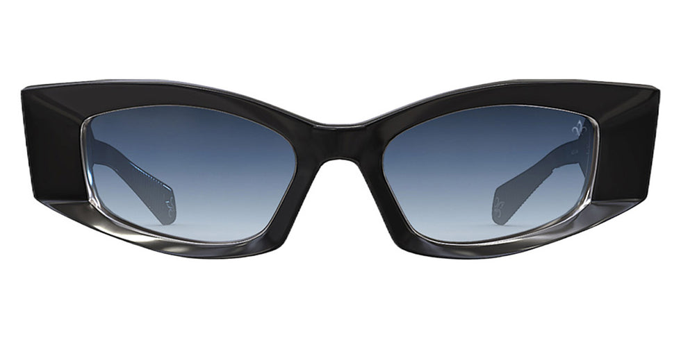 Philippe V® WNo20 PHI WNo20 Black/Silver Frame Blue Gradient Lens 52 - Black/Silver Frame - Blue Gradient Lens Sunglasses