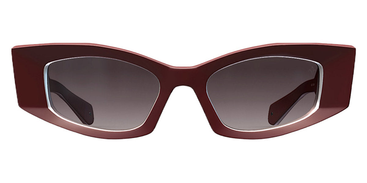 Philippe V® WNo20 PHI WNo20 Cherry Red/Silver Frame Grey Gradient Lens 52 - Cherry Red/Silver Frame - Grey Gradient Lens Sunglasses