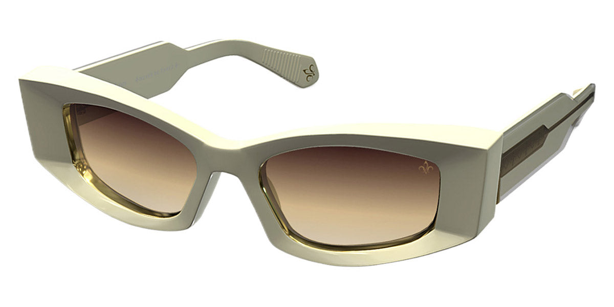 Philippe V® WNo20 PHI WNo20 Ivory/Gold Frame Brown Gradient Lens 52 - Ivory/Gold Frame - Brown Gradient Lens Sunglasses