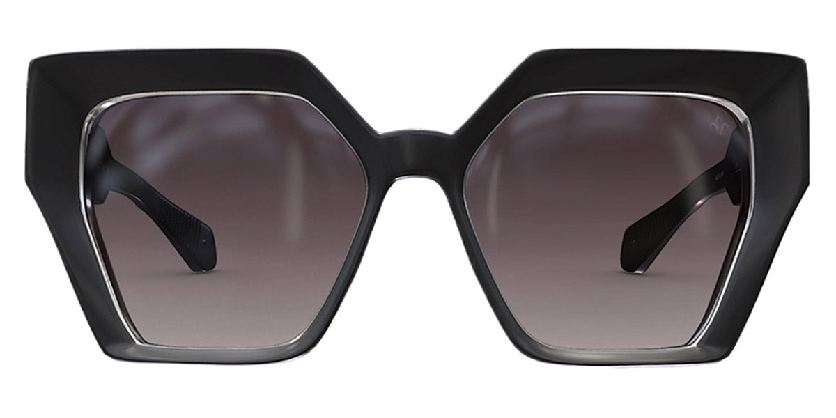 Philippe V® WNo21 PHI WNo21 Black Matt/Gun Metal Frame Grey Gradient Lens 55 - Black Matt/Gun Metal Frame - Grey Gradient Lens Sunglasses