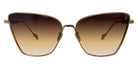Philippe V® WNo22 PHI WNo22 Gold Frame Brown Gradient Lens 61 - Gold Frame - Brown Gradient Lens Sunglasses