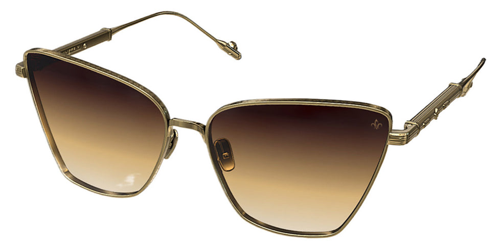Philippe V® WNo22 PHI WNo22 Gold Frame Brown Gradient Lens 61 - Gold Frame - Brown Gradient Lens Sunglasses