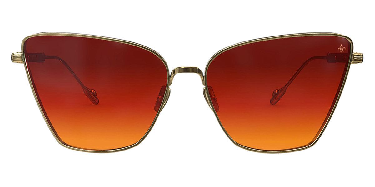 Philippe V® WNo22 PHI WNo22 Gold Frame Orange Gradient Lens 61 - Gold Frame - Orange Gradient Lens Sunglasses