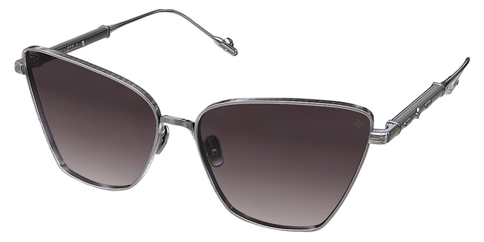 Philippe V® WNo22 PHI WNo22 Silver Frame Grey Gradient Lens 61 - Silver Frame - Grey Gradient Lens Sunglasses