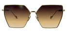 Philippe V® WNo23 PHI WNo23 Gold Frame Brown Gradient Lens 60 - Gold Frame - Brown Gradient Lens Sunglasses