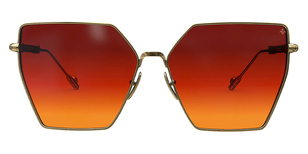 Philippe V® WNo23 PHI WNo23 Gold Frame Orange Gradient Lens 60 - Gold Frame - Orange Gradient Lens Sunglasses