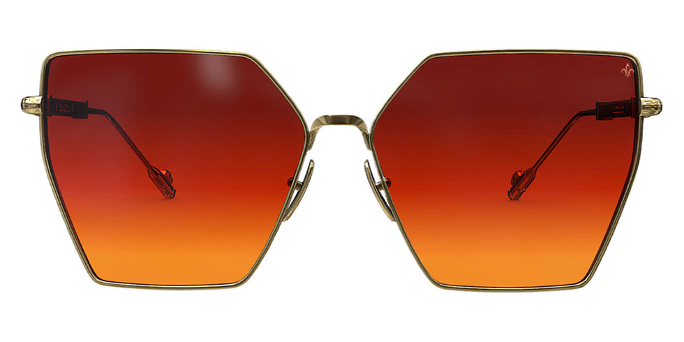 Philippe V® WNo23 PHI WNo23 Gold Frame Orange Gradient Lens 60 - Gold Frame - Orange Gradient Lens Sunglasses