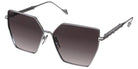 Philippe V® WNo23 PHI WNo23 Silver Frame Grey Gradient Lens 60 - Silver Frame - Grey Gradient Lens Sunglasses