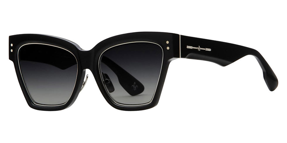 Philippe V® WNo9DC PHI WNo9DC Black Frame Grey Gradient Lens 56 - Black Frame - Grey Gradient Lens Sunglasses