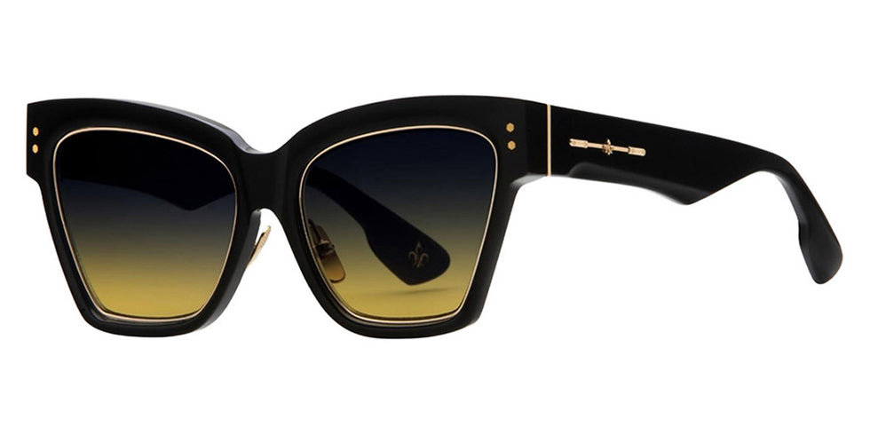 Philippe V® WNo9DC PHI WNo9DC Black Frame Grey to Yellow Gradient Lens 56 - Black Frame - Grey to Yellow Gradient Lens Sunglasses
