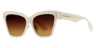 Philippe V® WNo9DC PHI WNo9DC Ivory Frame Orange Gradient Lens 56 - Ivory Frame - Orange Gradient Lens Sunglasses