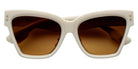 Philippe V® WNo9DC PHI WNo9DC Ivory Frame Orange Gradient Lens 56 - Ivory Frame - Orange Gradient Lens Sunglasses