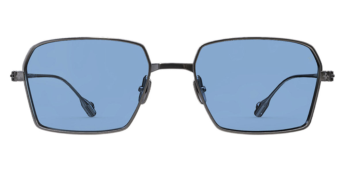 Philippe V® X17 Limited Edition PHI X17 Limited Edition Silver Frame Jelly Blue PTC Lens 55 - Silver Frame - Jelly Blue PTC Lens Sunglasses