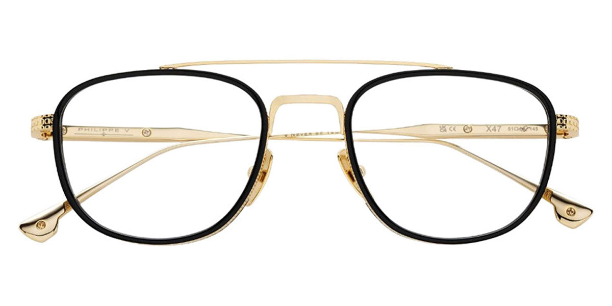Philippe V® X47 PHI X47 Gold Frame 51 - Gold Frame Eyeglasses