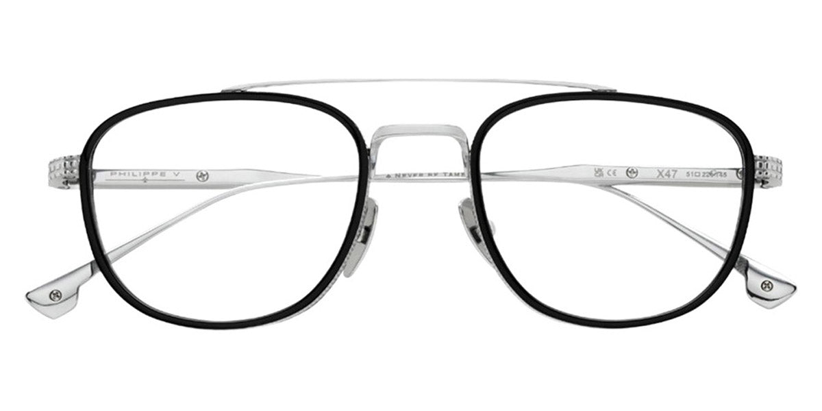 Philippe V® X47 PHI X47 Silver Frame 51 - Silver Frame Eyeglasses
