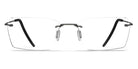 Blackfin® AERO LOOP B1-P1 BLF Aero Loop B1-P1 17921791 0 - STORM NAVY BLUE/SANDBLASTED TITANIUM Eyeglasses