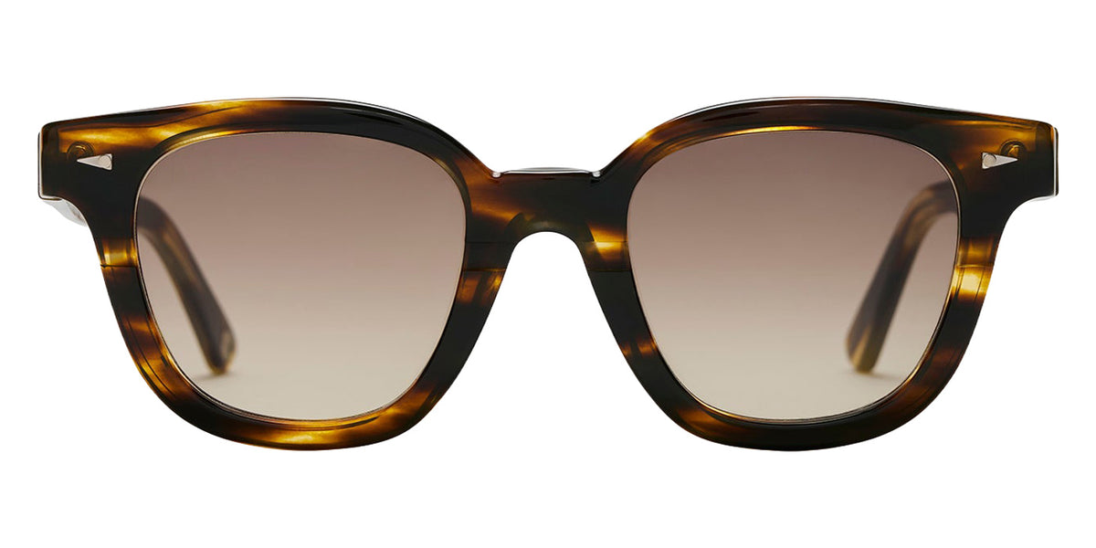 AHLEM® (RE)AHLEM™ Bonne Nouvelle Sunglasses AH RESA028-YWLN/SMGR4-R1 49 - Yellow Lines/Smoke Gradient