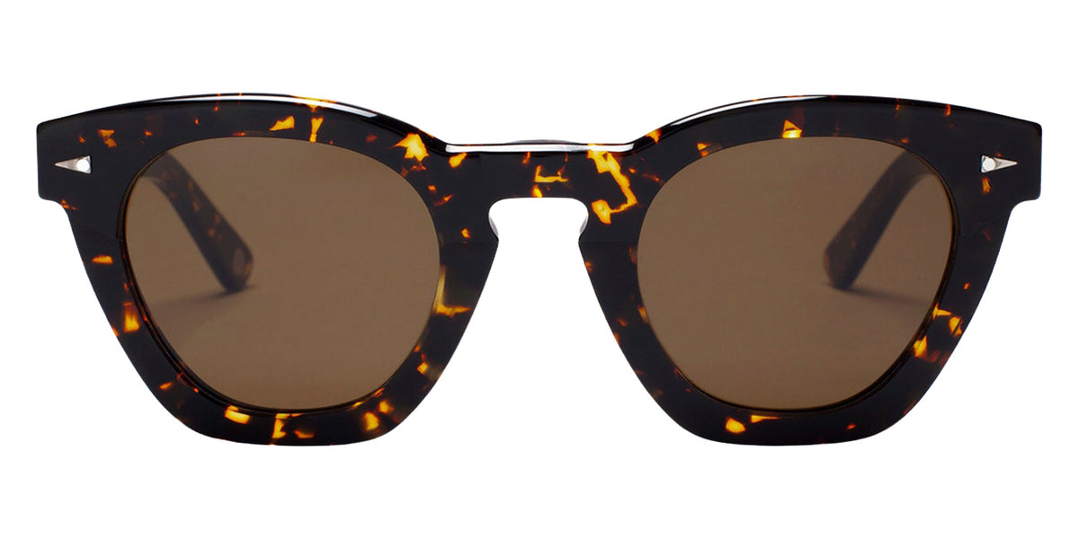 AHLEM® Montorgueil Sunglasses AH SA024-YLWT/BRWN4-F1 45 - Yellow Turtle