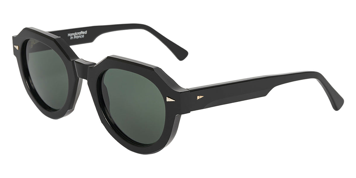 AHLEM® Marcadet Sunglasses AH SA074-BLCK/GG154-F1 50 - Black/ Dark Green