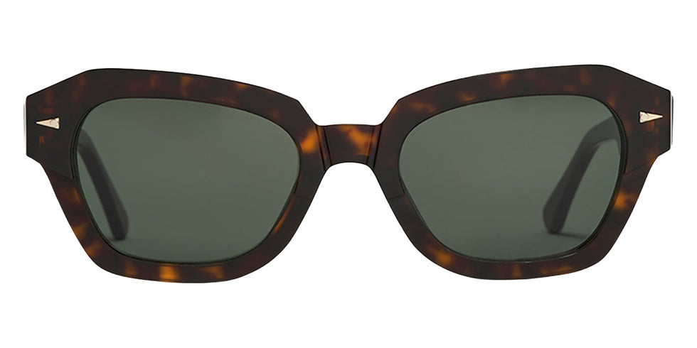 AHLEM® Les Halles Sunglasses AH SA079-DRKT/GG154-F1 51 - Dark Turtle/Green