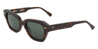 AHLEM® Les Halles Sunglasses AH SA079-DRKT/GG154-F1 51 - Dark Turtle/Green