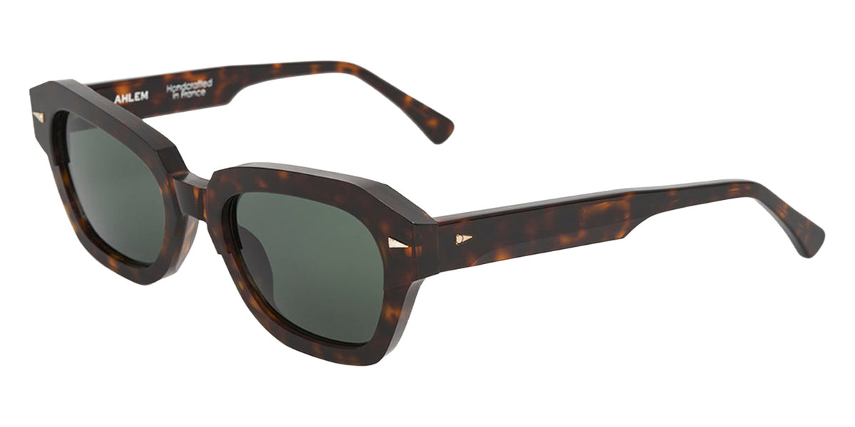 AHLEM® Les Halles Sunglasses AH SA079-DRKT/GG154-F1 51 - Dark Turtle/Green