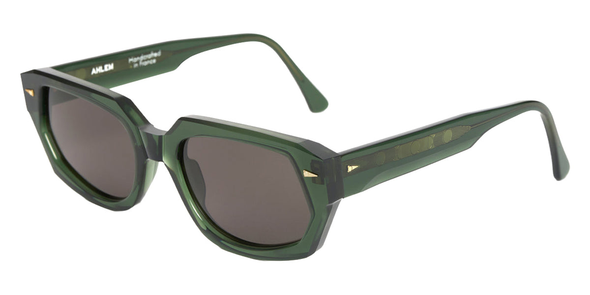 AHLEM® Racine Sunglasses AH SA081-DGRN/GREY4-F1 57 - Dark Green/Grey