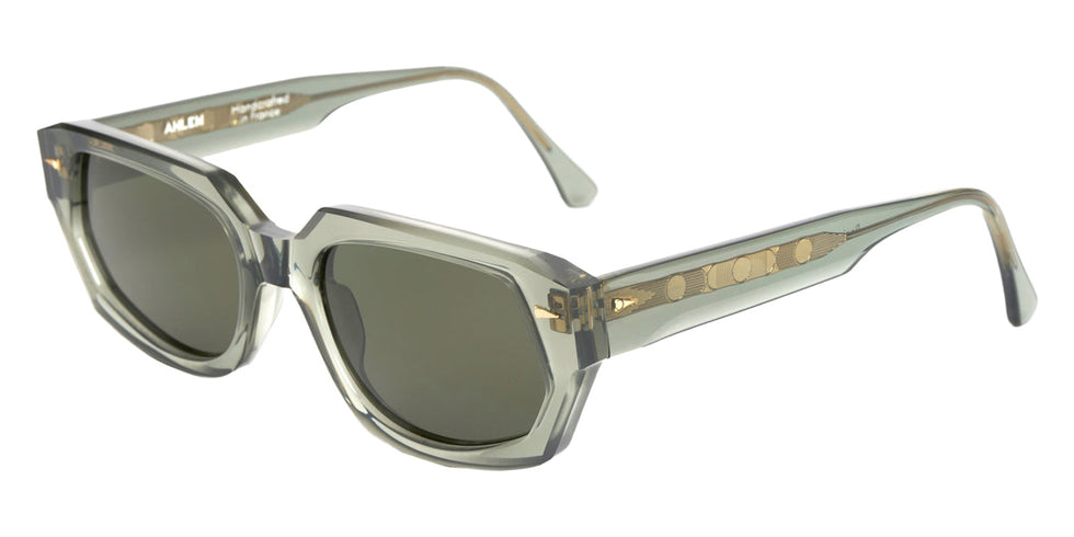 AHLEM® Racine Sunglasses AH SA081-RAIL/GG154-F1 57 - Rainlight/Dark Green
