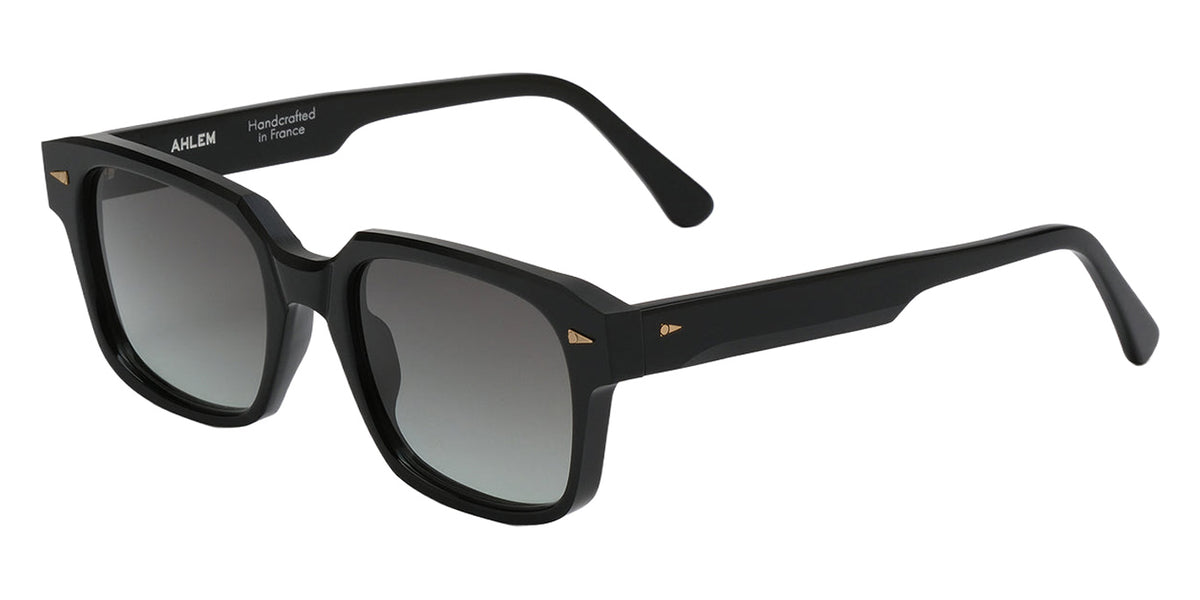 AHLEM® Gros Caillou Sunglasses AH SA121-BLCK/GNGR4-F1 53 - Black/Green Gradient
